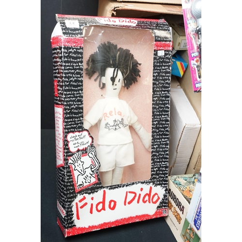 345 - Large collection of toys and collectables to include 2 x boxed Hasbro Fido Dido Dolls, 1 x boxed Equ... 