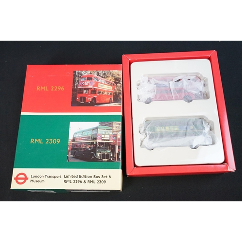 1242 - 16 Boxed EFE Exclusive First Editions diecast model gift sets to include Green Line Set 5, Routemast... 