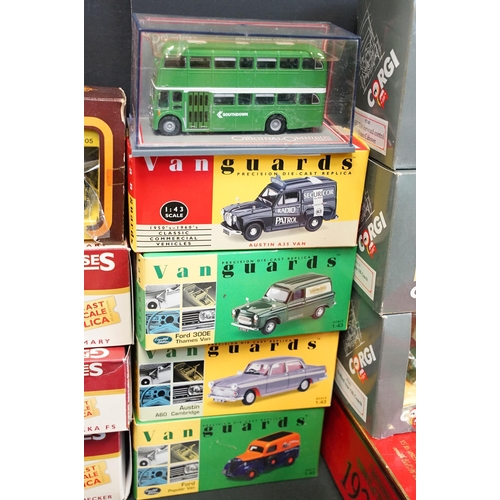 1248 - 35 Boxed diecast models to include 6 x Vanguards featuring VA33002, VA06200, VA06617, VA01421, VA170... 