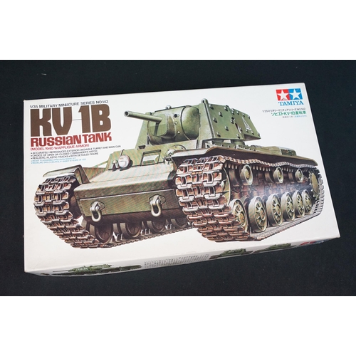 300 - Six boxed Tamiya 1/35 plastic military model kits to include 230 Dragon Wagon US 40 Ton Tank Transpo... 