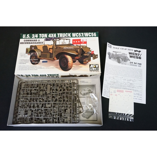 303 - Seven boxed 1/35 ARV Club plastic model kits to include AF35236 AEC Matador Early Type, AF35022 US M... 