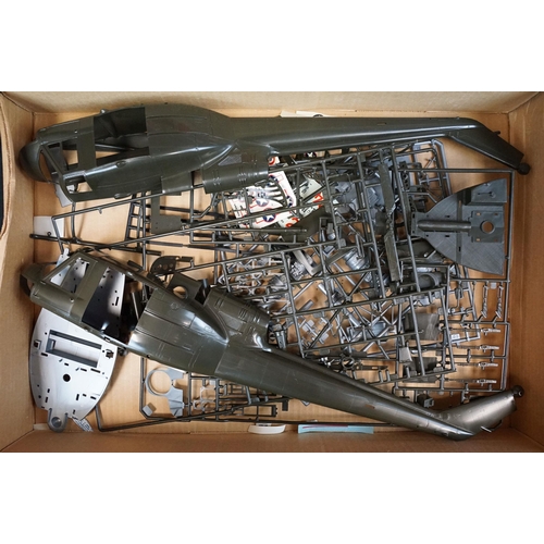 304 - Two boxed TV related plastic model kits to include 1/24 Monogram Rambo Combat Chopper and Airfix Top... 