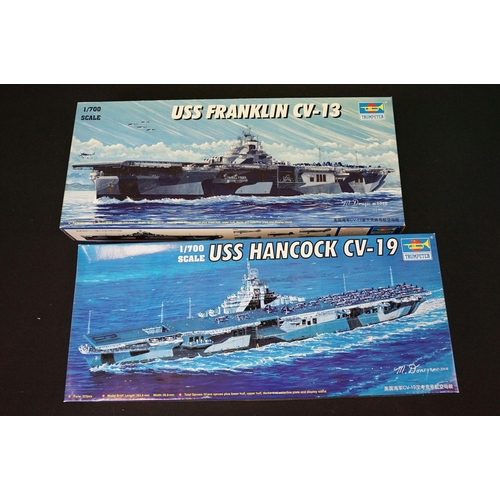 311 - 24 Boxed 1/700 Trumpeter plastic model kits to include 05732 USS Abraham Lincoln CVN-72, 05767 Germa... 