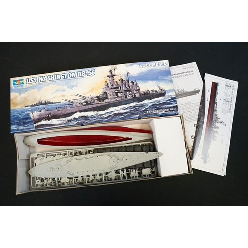 311 - 24 Boxed 1/700 Trumpeter plastic model kits to include 05732 USS Abraham Lincoln CVN-72, 05767 Germa... 