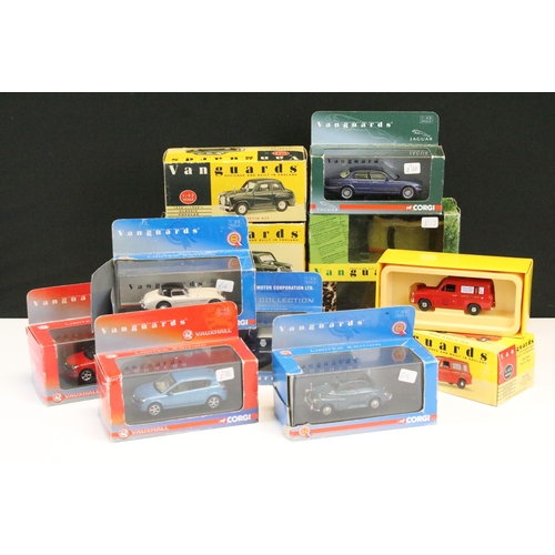 1288 - 11 Boxed Vanguards diecast models to include PO2002, VA23000, VA4000, VA4108, VA08901, VA09404, VA01... 