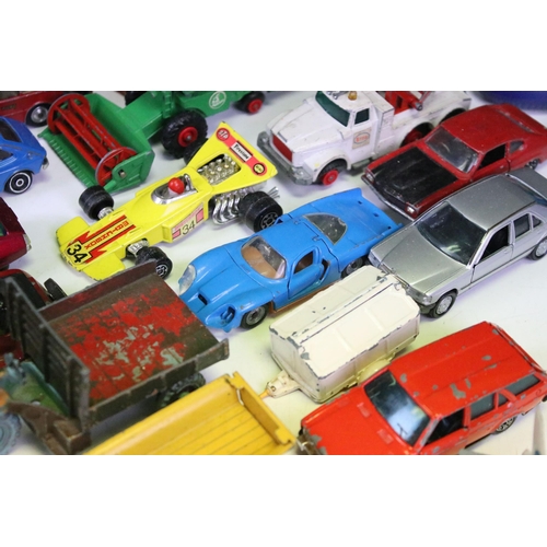 1289 - Around 40 mid 20th C onward play worn diecast models to include Corgi, Dinky, Tekno, Matchbox, No Re... 