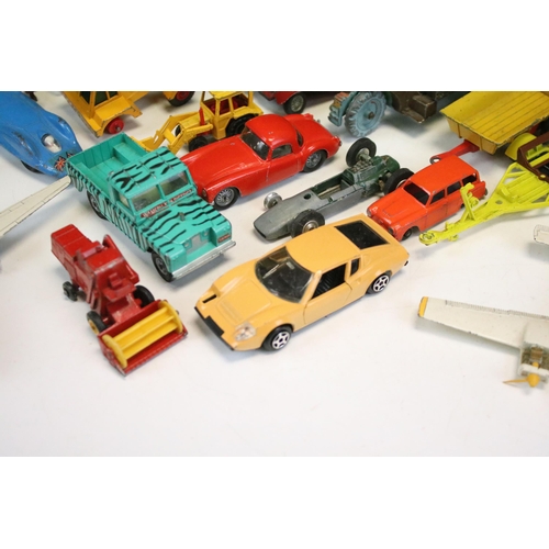 1289 - Around 40 mid 20th C onward play worn diecast models to include Corgi, Dinky, Tekno, Matchbox, No Re... 