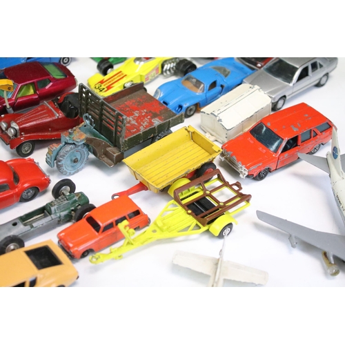 1289 - Around 40 mid 20th C onward play worn diecast models to include Corgi, Dinky, Tekno, Matchbox, No Re... 