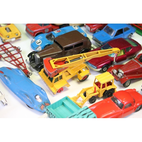 1289 - Around 40 mid 20th C onward play worn diecast models to include Corgi, Dinky, Tekno, Matchbox, No Re... 