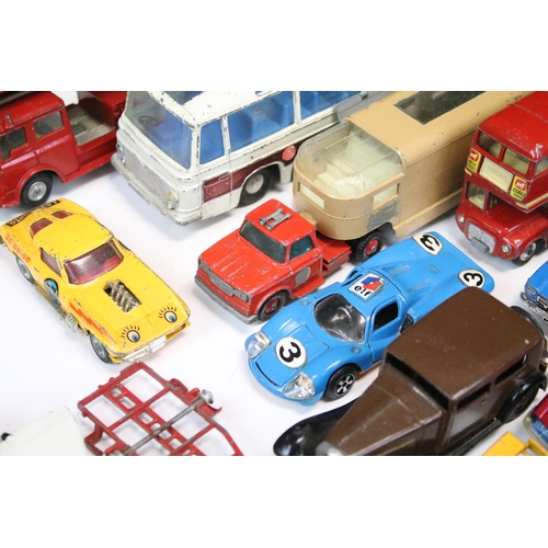 1289 - Around 40 mid 20th C onward play worn diecast models to include Corgi, Dinky, Tekno, Matchbox, No Re... 