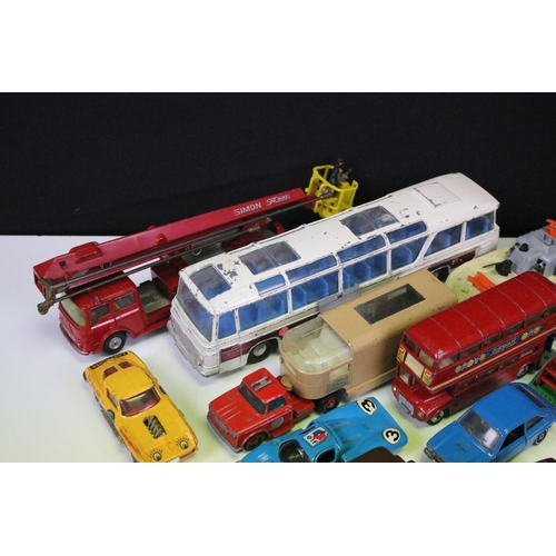 1289 - Around 40 mid 20th C onward play worn diecast models to include Corgi, Dinky, Tekno, Matchbox, No Re... 