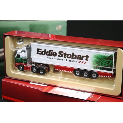 1292 - Seven boxed Corgi heavy haulage diecast models to include CC12203 Eddie Stobart, CC11504 Spiers Road... 