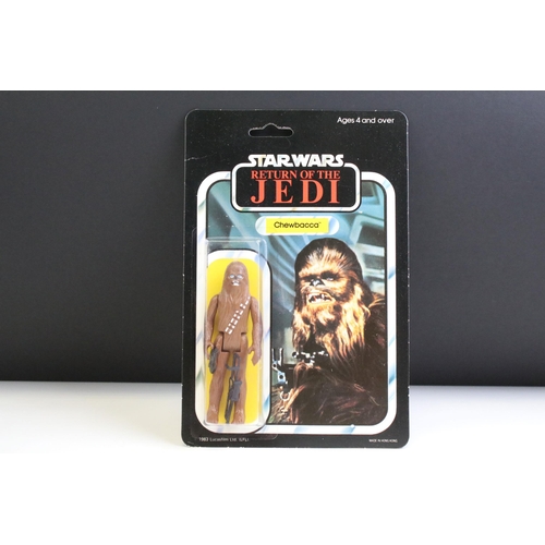 1657 - Star Wars - Original carded Palitoy Star Wars Return Of The Jedi 65 back Chewbacca figure, punched, ... 