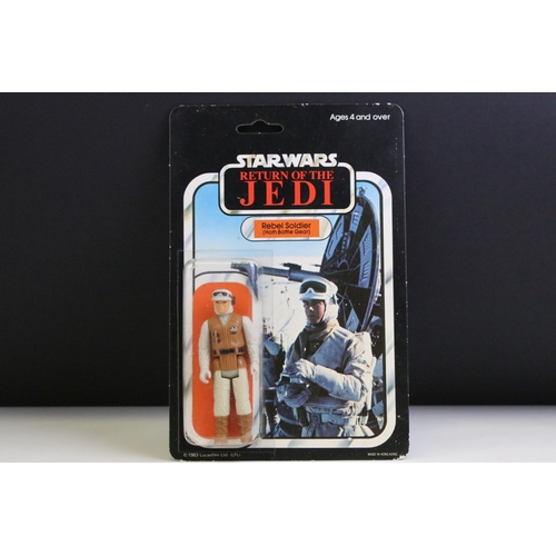 1665 - Star Wars - Original carded Palitoy Return Of The Jedi Rebel Soldier (Hoth Battle Gear) figure, 65 b... 