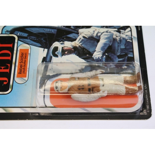 1665 - Star Wars - Original carded Palitoy Return Of The Jedi Rebel Soldier (Hoth Battle Gear) figure, 65 b... 