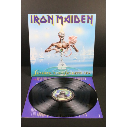 113 - Vinyl - 2 Iron Maiden LPs to include Seventh Son Of A Seventh Son & No Prayer For The Dying. EX