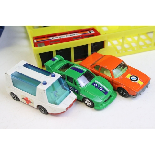 1312 - Two Matchbox Carry Cases both containing diecast models, one with 24 x models, the other with 47 x m... 