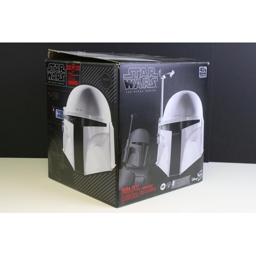 1581 - Star Wars - Hasbro The Black Series Boba Fett (Prototype Armour) Electronic Helmet, helmet vg, box s... 