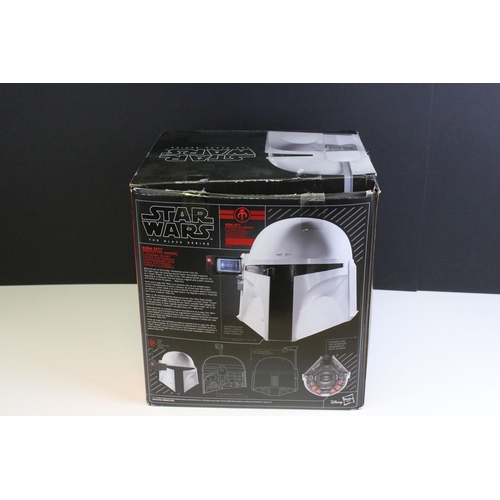 1581 - Star Wars - Hasbro The Black Series Boba Fett (Prototype Armour) Electronic Helmet, helmet vg, box s... 