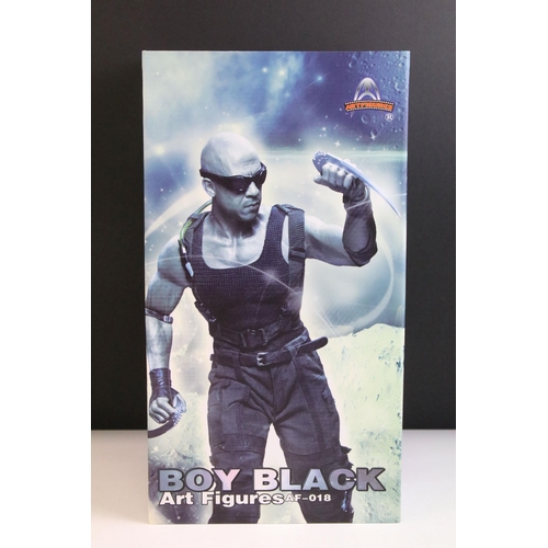 1583 - Boxed Art Figures 1/6th AF-018 Boy Black (AKA Pitch Black/Chronicles of Riddick) Figure, complete an... 