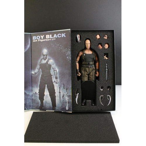 1583 - Boxed Art Figures 1/6th AF-018 Boy Black (AKA Pitch Black/Chronicles of Riddick) Figure, complete an... 