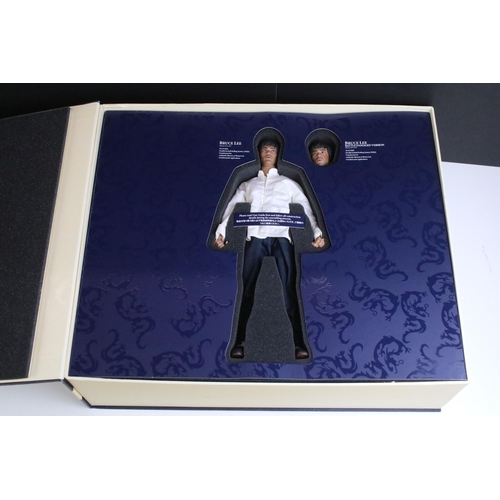 1584 - Boxed Hot Toys 1/6th DXO4 Bruce Lee Enter The Dragon Figure, complete and excellent, storage wear to... 