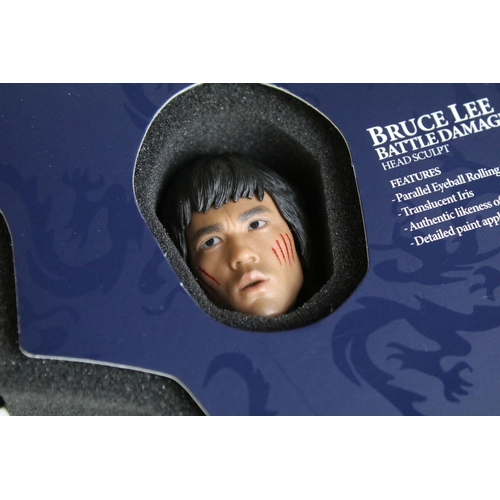 1584 - Boxed Hot Toys 1/6th DXO4 Bruce Lee Enter The Dragon Figure, complete and excellent, storage wear to... 