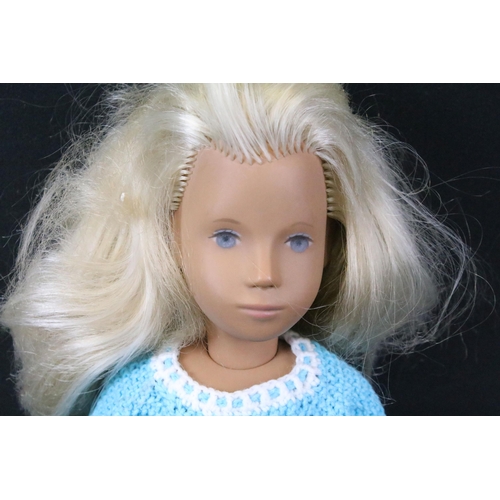 425 - Two original Sasha dolls to include Sasha in blue cotton dress and a baby doll in white top and shor... 