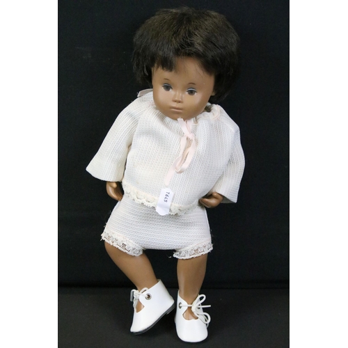 425 - Two original Sasha dolls to include Sasha in blue cotton dress and a baby doll in white top and shor... 