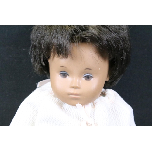 425 - Two original Sasha dolls to include Sasha in blue cotton dress and a baby doll in white top and shor... 