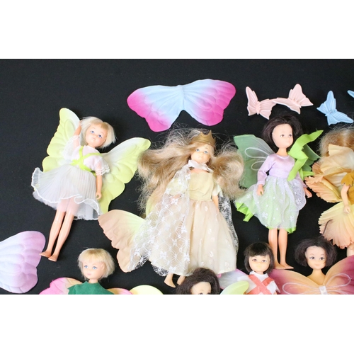 438 - Collection of Hornby Flower Fairies dolls and accessories to include 13 x figures, clothing, 5 x sta... 