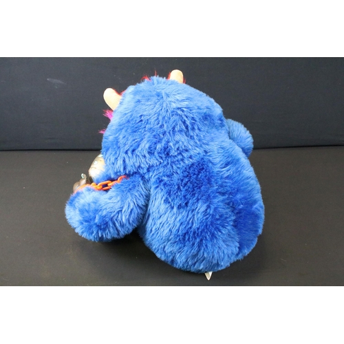 440 - Two teddies / plush items to include Amtoy My Pet Monster with dark blue body, purple face and orang... 