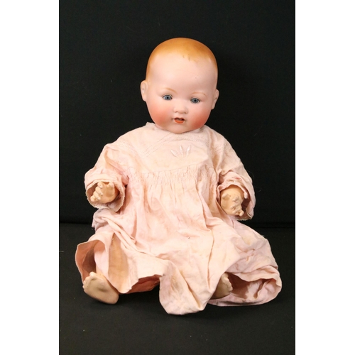 449 - Three Early 20th C Armand Marseille bisque headed dolls to include 1 x marked 351/14k to neck with b... 