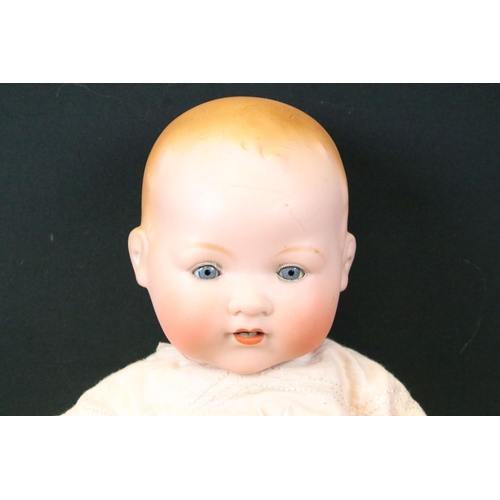 449 - Three Early 20th C Armand Marseille bisque headed dolls to include 1 x marked 351/14k to neck with b... 