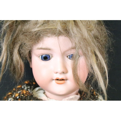 449 - Three Early 20th C Armand Marseille bisque headed dolls to include 1 x marked 351/14k to neck with b... 