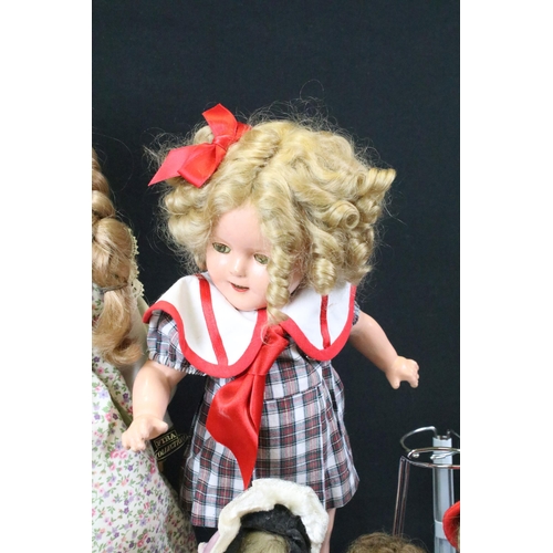 452 - Quantity of various dolls to include mainly bisque headed dolls featuring Armand Marseille examples ... 