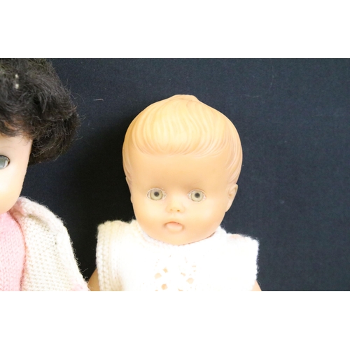 453 - Two Armand Marseille Baby Dolls with composite body's Marked AM Germany 351 (1 x doll missing arms),... 