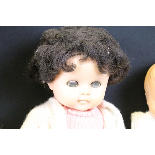 453 - Two Armand Marseille Baby Dolls with composite body's Marked AM Germany 351 (1 x doll missing arms),... 