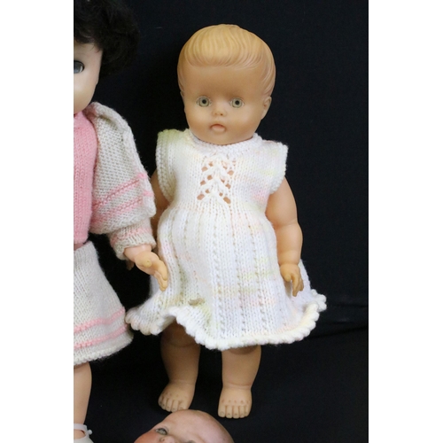 453 - Two Armand Marseille Baby Dolls with composite body's Marked AM Germany 351 (1 x doll missing arms),... 