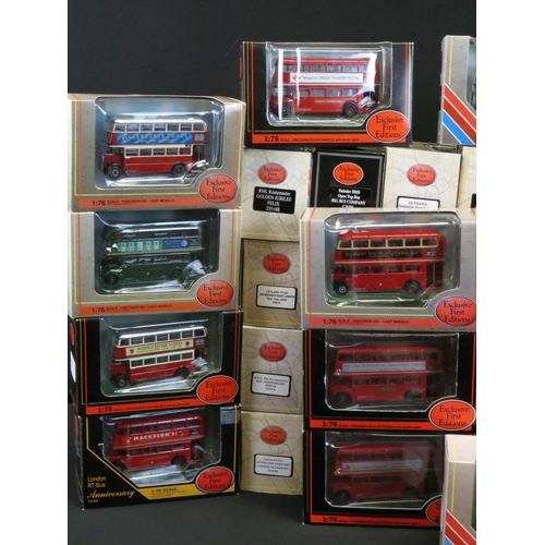 1207 - 50 Boxed 1/76 scale EFE Exclusive First Editions diecast model buses to include De Luxe Series, Anni... 