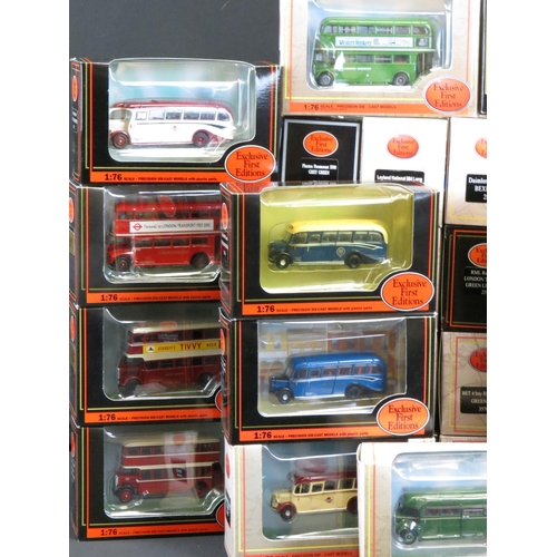 1213 - 50 Boxed 1/76 scale EFE Exclusive First Editions diecast model buses to include De Luxe Series, Limi... 