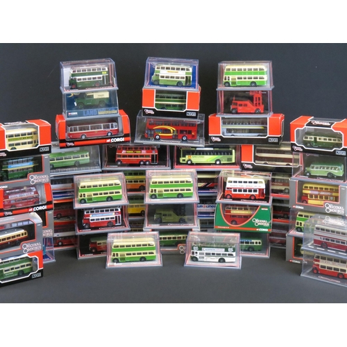 1250 - 50 Boxed / cased 1/76 scale Corgi Original Omnibus diecast models to include Bus Operators In Britai... 