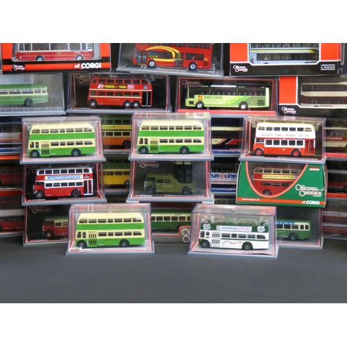 1250 - 50 Boxed / cased 1/76 scale Corgi Original Omnibus diecast models to include Bus Operators In Britai... 