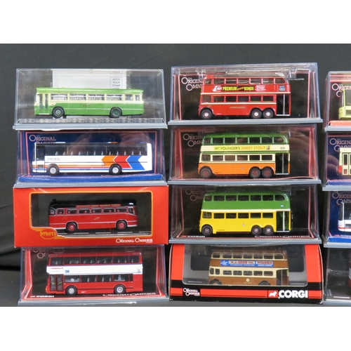 1250 - 50 Boxed / cased 1/76 scale Corgi Original Omnibus diecast models to include Bus Operators In Britai... 