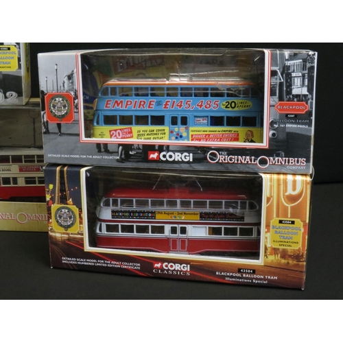 1251 - 12 Boxed 1/76 scale Corgi Original Omnibus and Corgi Classics diecast models to include OM40502, 2 x... 