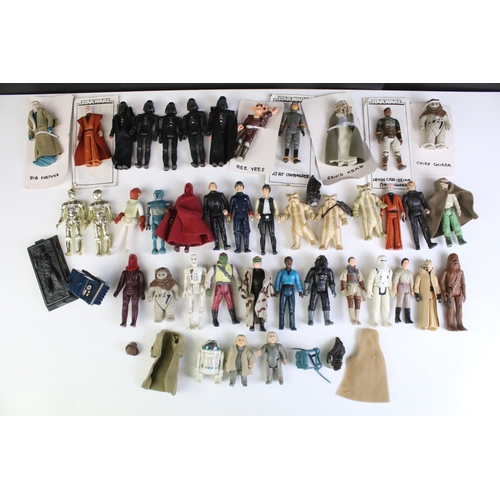 1667 - Star Wars - 41 Original Star Wars figures to include Luke Skywalker (In Battle Poncho), Squid Head, ... 