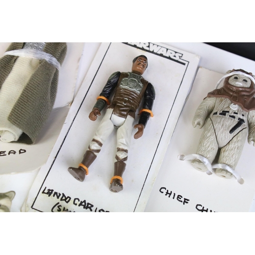 1667 - Star Wars - 41 Original Star Wars figures to include Luke Skywalker (In Battle Poncho), Squid Head, ... 