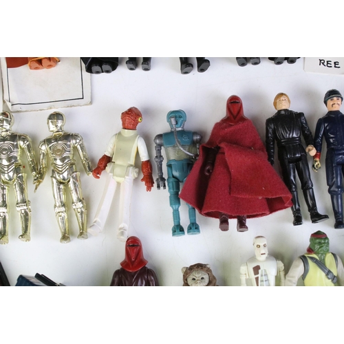 1667 - Star Wars - 41 Original Star Wars figures to include Luke Skywalker (In Battle Poncho), Squid Head, ... 