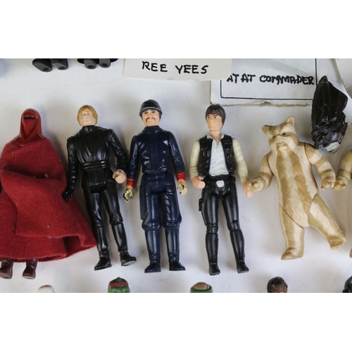 1667 - Star Wars - 41 Original Star Wars figures to include Luke Skywalker (In Battle Poncho), Squid Head, ... 