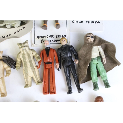 1667 - Star Wars - 41 Original Star Wars figures to include Luke Skywalker (In Battle Poncho), Squid Head, ... 